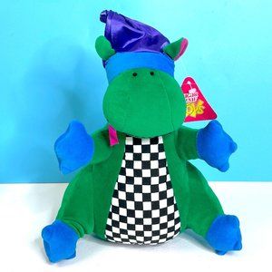 VERY RARE Vintage Sugar Loaf Green Dragon Lovey 11"‎ Plush Stuffed Animal Toy